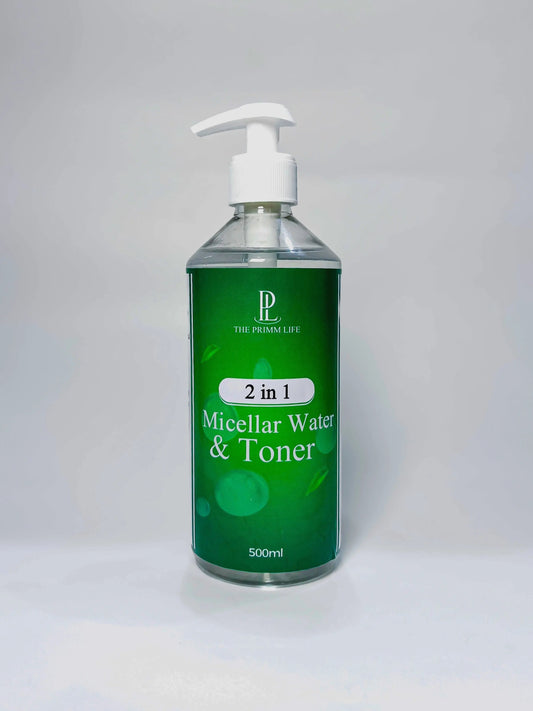 2 in 1: Micellar Cleansing Water & Toner – The Ultimate Makeup Remover for Sensitive Skin