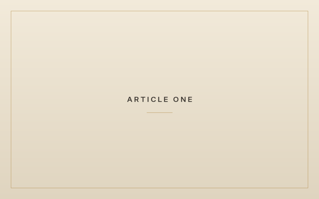 Article One