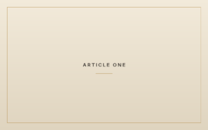 Article One